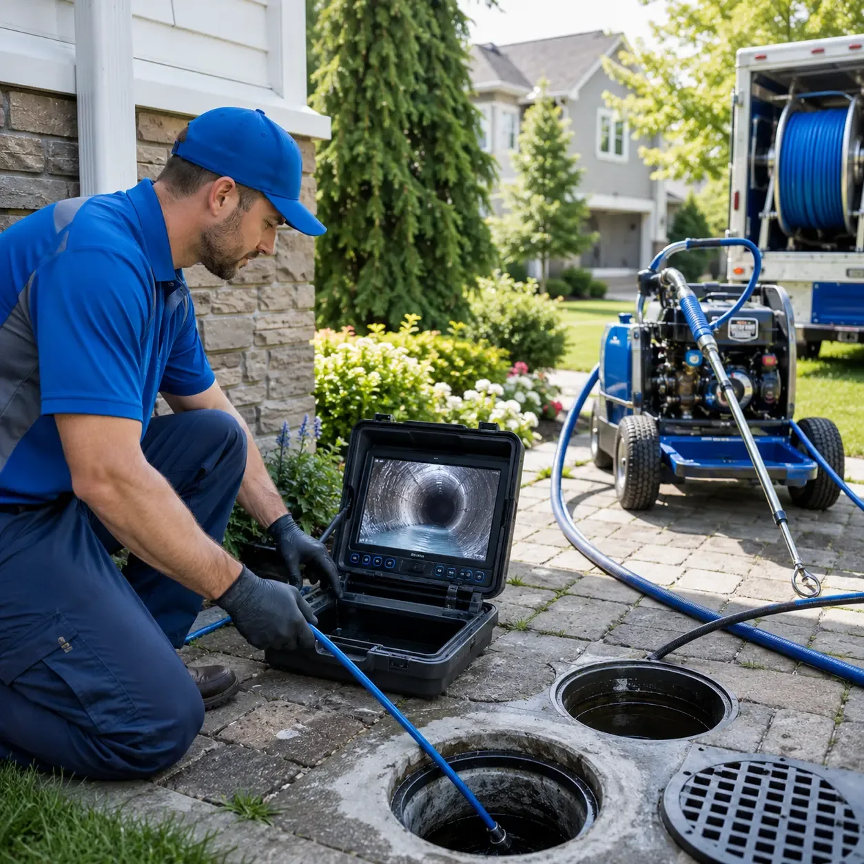 Outdoor drain cleaning professionals serving Holmdel, NJ